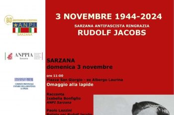 Sarzana si unisce nel ricordo di Rudolf Jacobs, partigiano che si ribellò alla guerra dell&#039;Italia fascista