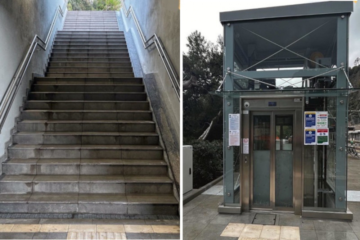 Inaugurato un nuovo ascensore nella stazione di Monterosso