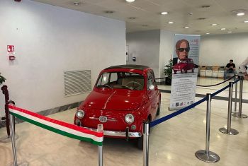 La storica FIAT 500 del Presidente Pertini esposta in Regione