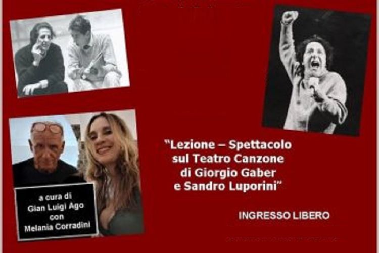 A Sarzana una lezione-spettacolo sul Teatro Canzone di Giorgio Gaber e Sandro Luporini