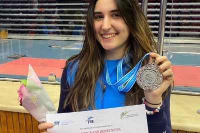 Campionati del Mediterraneo: due medaglie per la spadista spezzina Benedetta Madrignani