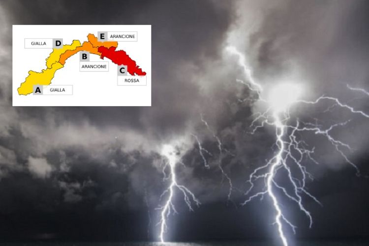 Attenzione: sul levante ligure l&#039;allerta diventa ROSSA