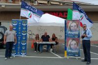 Gazebo di Fratelli d&#039;Italia alla Spezia e Porto Venere