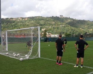 Aquile al lavoro in vista del Novara