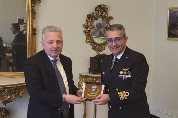 Il Sindaco Peracchini ha incontrato il Direttore Marittimo della Liguria Ammiraglio (CP) Sergio Liardo