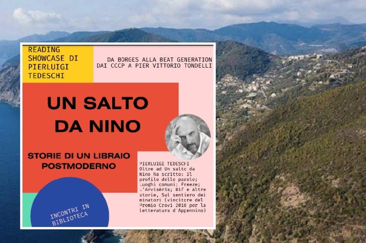 Pierluigi Tedeschi a Framura per presentare il suo libro &quot;Un salto da Nino. Abbecedario della Libreria del Teatro&quot;