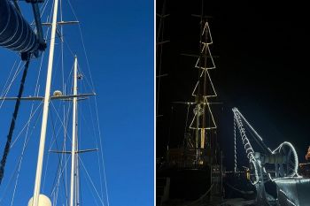 Dall&#039;antica mancina al moderno yacht, il Cantiere Valdettaro si illumina per il Natale