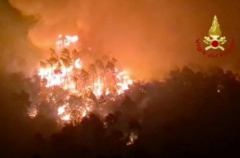 Incendio in Versilia, la Liguria è pronta ad inviare uomini e mezzi
