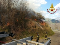 Vasto incendio a Varese, fiamme vicine alle case
