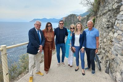 Via dell&#039;Amore, sopralluogo del Ministro del Turismo Santanchè in vista dell&#039;inaugurazione