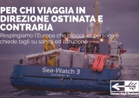 Sea Watch: l&#039;Unione degli Studenti indossa i fazzoletti rossi &quot;Not in my name&quot;