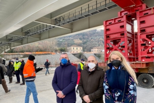 Nuovo ponte di Albiano, Pucciarelli e Viviani: &quot;Il varo della campata è segnale di speranza per il territorio&quot;