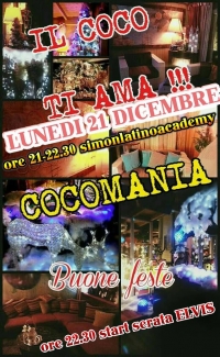 SIMONLATINO ACCADEMY, Lunedì 21 dicembre ... Cocomania Marina di Massa serata latina ingresso gratuito
