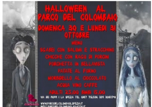 Cene di Halloween 30 e 31 ottobre al PARCO DEL COLOMBAIO