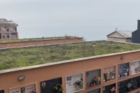 Frana al cimitero di Camogli, 200 bare in mare