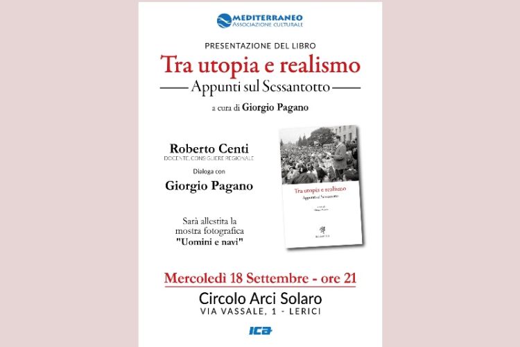 L'Associazione Culturale Mediterraneo presenta il libro “Tra utopia e realismo. Appunti sul sessantotto”