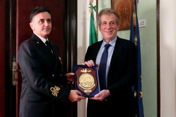 Il Contrammiraglio Massimo Bonu ricevuto dal Prefetto