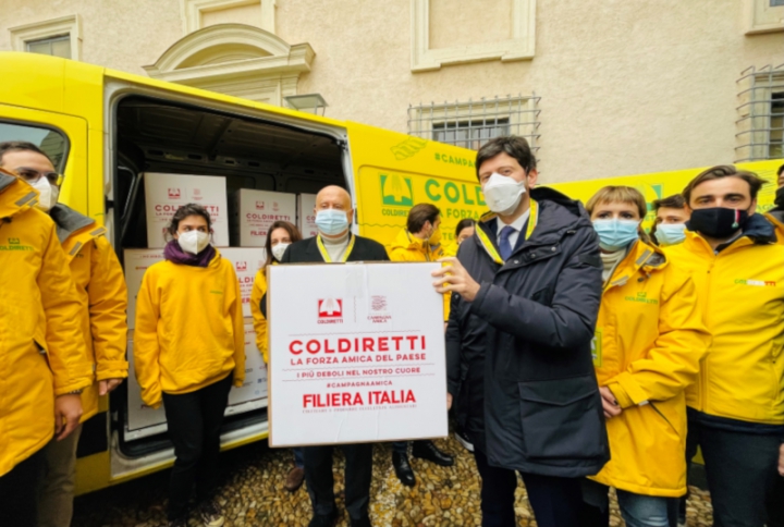 2mila Kg di cibo 100% Made in Italy per le famiglie bisognose della Liguria