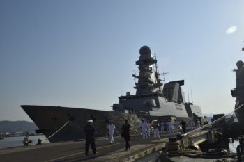 Torna alla Spezia Nave Duilio, prima nave della Marina integrata con portaerei statunitense