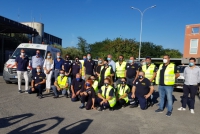 La squadra di Protezione Civile di Sarzana