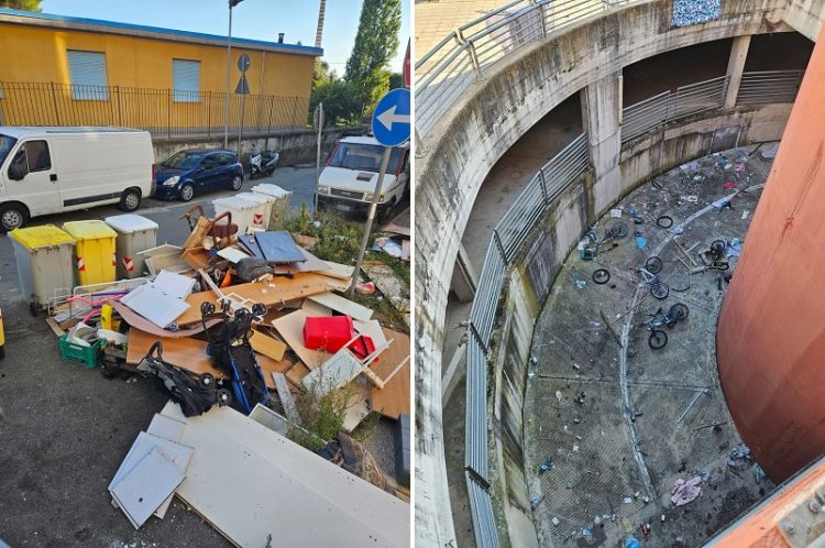 LeAli a Spezia denuncia il degrado nello stabile ARTE alle Pianazze