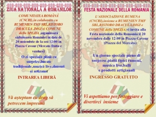 festa nazionale della Romania domani piazza cavour la spezia RISTORO DRACULA