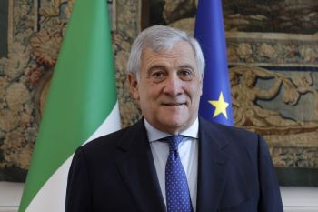 Il Ministro Antonio Tajani alla Spezia per l&#039;arrivo di nave Vulcano 