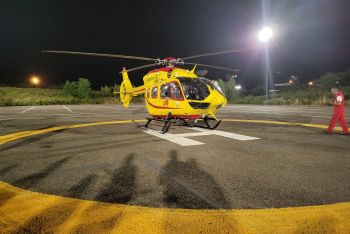 Il nuovo elicottero del 118 Liguria decolla da Spezia