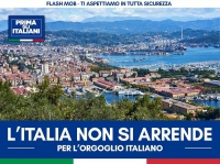 #ORGOGLIOITALIANO, flash mob della Lega anche alla Spezia