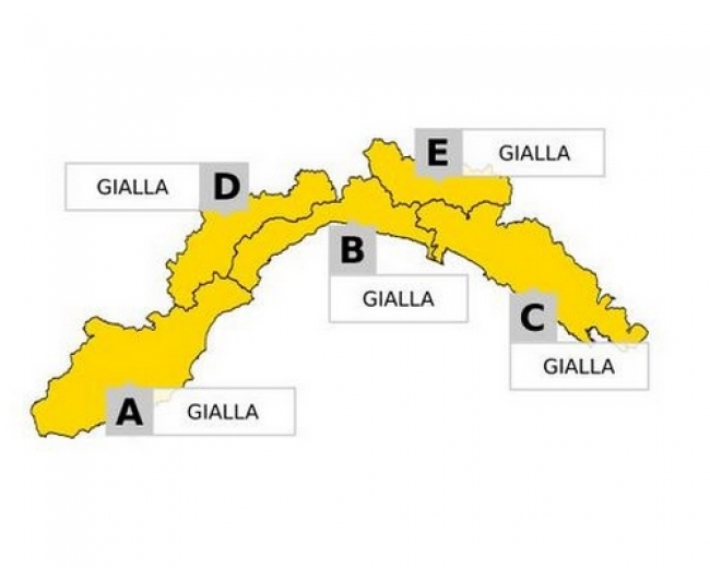 Dalle 18.00 del 27 ottobre alle 10.00 del 28 ottobre è allerta gialla su tutta la Liguria