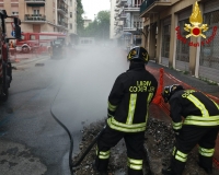 Grossa perdita di gas in via Leopardi, l&#039;intervento dei Vigili del Fuoco