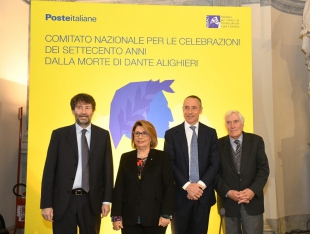 Poste Italiane sostiene 70 Comuni per le celebrazioni dei 700 anni dalla morte di Dante, uno è spezzino