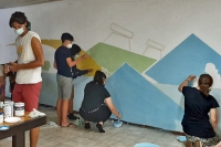 L&#039;estate degli studenti del Parentucelli: al lavoro per un murale dedicato a Dario Capolicchio