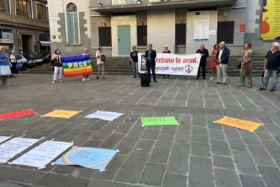 Manifestazione &quot;Israele-Palestina: Fermiamo la violenza, riprendiamo per mano la pace&quot;