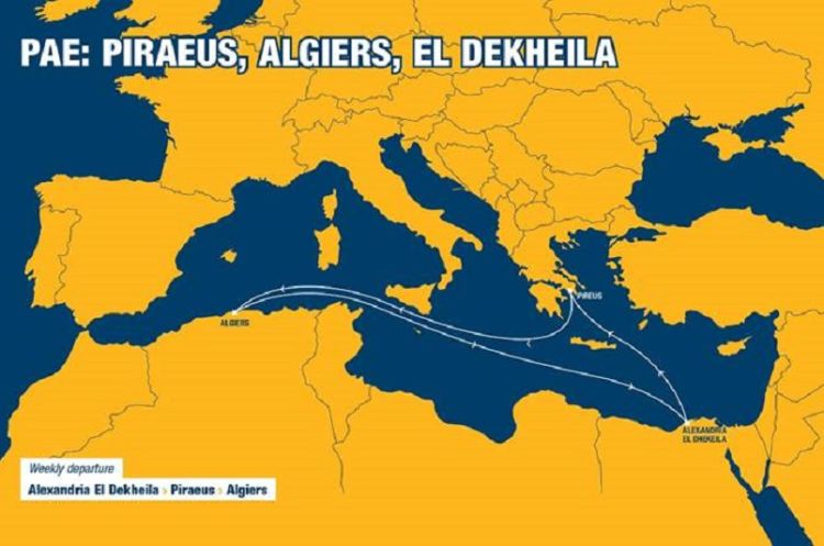 Tarros: nasce la linea PAE Pireo (Grecia), Algeri (Algeria), El Dekheila (Egitto)