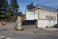 L&#039;ingresso del cantiere del nuovo ospedale del Felettino