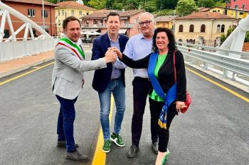 A Borghetto Vara aperto al traffico il ponte sul torrente Pogliaschina lungo la statale Aurelia