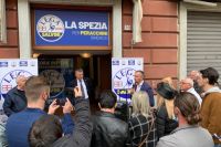 La Lega inaugura il suo point. Rixi: &quot;Noi gli unici rimasti coesi e coerenti&quot;