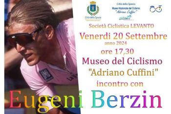 Al Museo del ciclismo alla Spezia il campione russo Evgeni Berzin