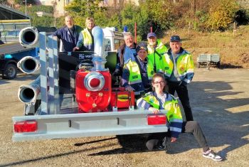 Nuova idrovora carrellata per la Protezione Civile di Ameglia