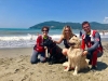 Cani-bagnino, esercitazione dimostrativa sulla spiaggia di Marinella