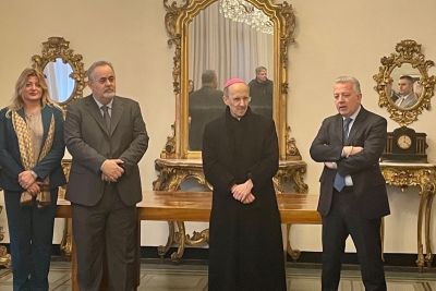 Il Vescovo Monsignor Luigi Ernesto Palletti in visita a Palazzo Civico