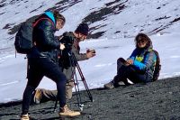 La vulcanologa spezzina Sabrina Mugnos testimonial di Ford sulle pendici dell&#039;Etna