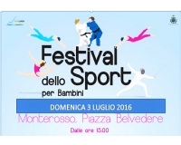 Domenica 3 luglio a Monterosso il Festival dello sport per bambini: divertimento e solidarietà