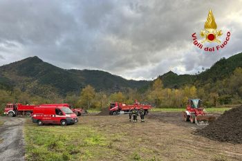 Vigili del Fuoco da tutta la Liguria alla Spezia per il corso regionale movimento terra