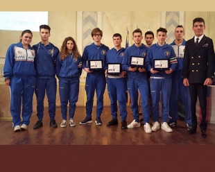 Premi del CONI per la squadra del Centro Sportivo Agonistico di Canoa Fluviale della Marina Militare