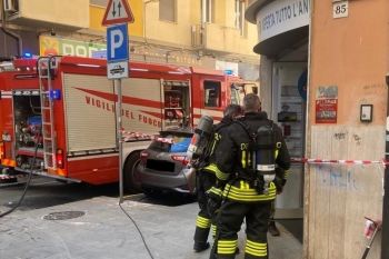 Principio d&#039;incendio in via Felice Cavallotti, l&#039;intervento dei Vigili del Fuoco