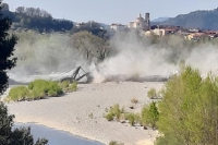 Il ponte crollato di Albiano Magra