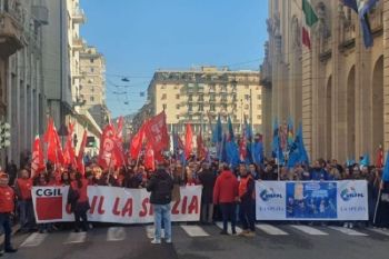 L&#039;11 aprile sciopero generale proclamato da CGIL e UIL, alla Spezia presidio davanti alla Prefettura