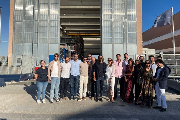 Delegazione di Giovani Imprenditori di Confindustria La Spezia in visita al cantiere Rossinavi
